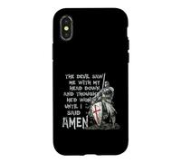 Custodia per iPhone X/XS The Devil Saw Me With My Head Down Thought He'D Won Knights
