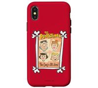 Custodia per iPhone X/XS The Flintstones Fred Wilma The Gang's All Here