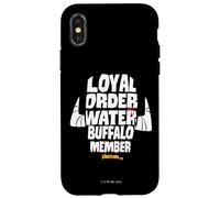 Custodia per iPhone X/XS The Flintstones Loyal Order of Water Buffalo