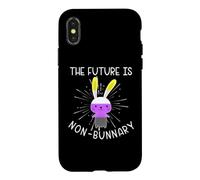 Custodia per iPhone X/XS The Future Is Nonbinary Non Bunnary Enby NB Gender Queer
