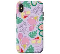 Custodia per iPhone X/XS The Golden Girls Retro Tropical Repeating Icons Funny TV
