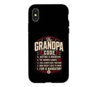 Custodia per iPhone X/XS The Grandpa Code Family Rules I nipoti Scherzo umoristico