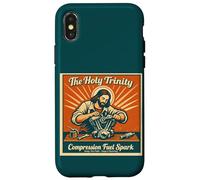 Custodia per iPhone X/XS The Holy Trinity Compression Fuel Spark Keep Faith Running