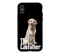 Custodia per iPhone X/XS The Lab Father Golden Labrador Yellow Retriever Dad Dad Dog