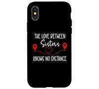Custodia per iPhone X/XS The Love Between Sisters Knows No Distance Big Sister Bestie