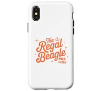 Custodia per iPhone X/XS The Regal Beagle Pub Vintage Three's Company Logo