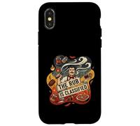 Custodia per iPhone X/XS The Rub Is Classified Funny BBQ Grilling Pitmaster Smoking