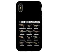 Custodia per iPhone X/XS Theropod Dinosauri Specie Carnivore Paleontologia