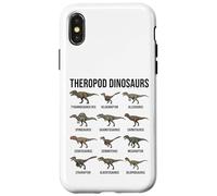 Custodia per iPhone X/XS Theropod Dinosauri Specie Carnivore Paleontologia