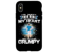Custodia per iPhone X/XS This Girl Who Kinda Stole My Heart She Calls Me Grumpy Dad