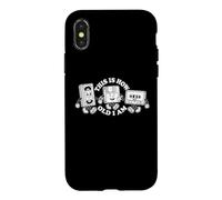Custodia per iPhone X/XS This is How Old I Am - Divertente cassetta con scritta in lingua inglese "This is How Old I Am - anni