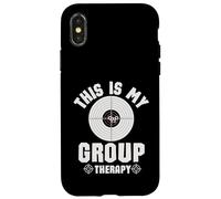 Custodia per iPhone X/XS This Is My Group Therapy Cool Pro Gun Range Shooting Lovers