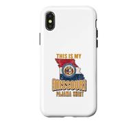 Custodia per iPhone X/XS This Is My Missouri Pigiama Shirt State Pride