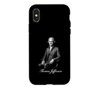 Custodia per iPhone X/XS Thomas Jefferson Classico Padre Fondatore Ritratto