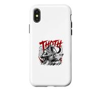Custodia per iPhone X/XS Thoth egiziano Dio Saggezza Scrivere geroglifici