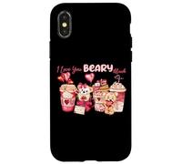 Custodia per iPhone X/XS Ti amo Beary Much Cute Bear Romance