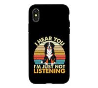 Custodia per iPhone X/XS Ti sento, non sto ascoltando - Bovaro del Bernese