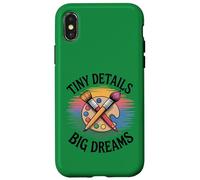 Custodia per iPhone X/XS Tiny Details Big Dreams Art Teacher Painter Palette