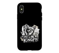 Custodia per iPhone X/XS Tiny Kingpin - Chihuahua dai capelli lunghi
