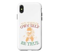 Custodia per iPhone X/XS To Thine Own Self Be True.. Shakespeare in Sunglasses Hamlet
