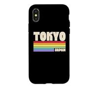 Custodia per iPhone X/XS Tokyo Giappone Rainbow Gay Pride Merch Retro anni '70 anni '80 Queer