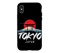 Custodia per iPhone X/XS Tokyo Monte Fuji dal Giappone in Asia con il tempio giapponese