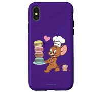 Custodia per iPhone X/XS Tom and Jerry Macaron Love