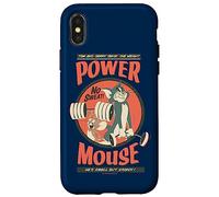 Custodia per iPhone X/XS Tom and Jerry Power Mouse