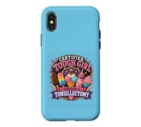Custodia per iPhone X/XS Tonsille Bye Bye Tonsils Cute Recovery Design Tonsille Sfratto Tonsille