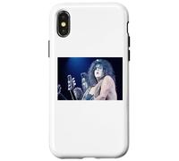 Custodia per iPhone X/XS Tour mondiale dei KISS Paul Stanley e Gene Simmons Alive 1996