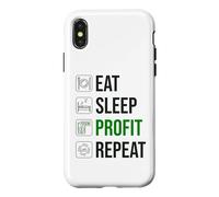 Custodia per iPhone X/XS Trader di criptovalute - Mangia ripetizione profitto sonno