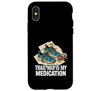 Custodia per iPhone X/XS Trail Runner Hiker Trail Mix Is My Medication