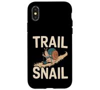 Custodia per iPhone X/XS Trail Snail - Divertente gioco di parole