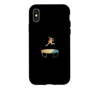 Custodia per iPhone X/XS Trampolino Fun Jumping Bouncing Hobby