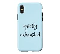 Custodia per iPhone X/XS Tranquillo esausto portare avanti stanco ma non può fermarsi