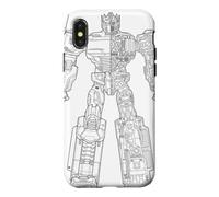 Custodia per iPhone X/XS Transformers Technical Drawing