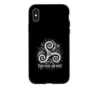 Custodia per iPhone X/XS Tre sentieri Uno Spirito Celtico Triskelion