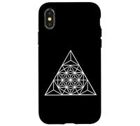 Custodia per iPhone X/XS Triangolo di geometria sacra arte antica triangolo geometrico meme