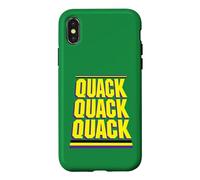 Custodia per iPhone X/XS Trinity Love Clothing Co.Quack Quack Quack Chant guerriero