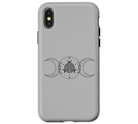 Custodia per iPhone X/XS Triplice Luna Ruota di Ecate Wicca Neopaganesimo Stregoneria