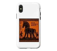 Custodia per iPhone X/XS Troy One Night Only Trojan Horse Greco Mitologia Arte