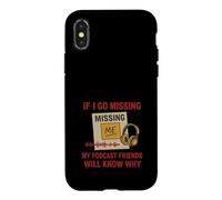 Custodia per iPhone X/XS True Crime Podcast Murderino Fan Umorismo forense drogato