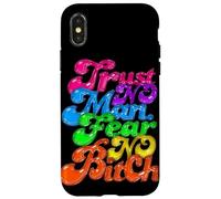 Custodia per iPhone X/XS Trust No Man Fear NoOne - Design audace