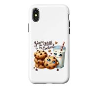 Custodia per iPhone X/XS Tu sei il latte per i miei biscotti Coppia di cibo carino