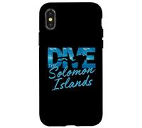Custodia per iPhone X/XS Tuffati le Isole Salomone Scuba Diving Trip Diver Tee
