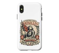 Custodia per iPhone X/XS Tutte le battaglie vengono prima vinte o perse nella mente Giovanna d'Arco