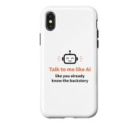 Custodia per iPhone X/XS Tutti Conoscenti Umorismo robot AI