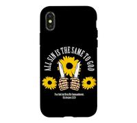 Custodia per iPhone X/XS Tutti i peccati sono uguali per Dio - Design Girasole