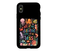 Custodia per iPhone X/XS Tutti noi siamo diversi Nessuno di noi è meno consapevole dell'autismo