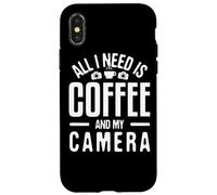 Custodia per iPhone X/XS Tutto ciò di cui ho bisogno è un caffè e la mia macchina